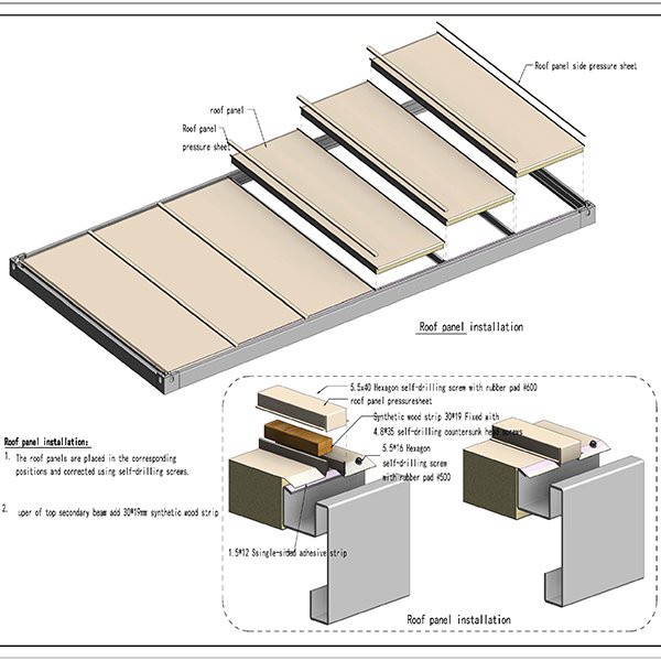 CBC Detachable container house specifications_container roof_16