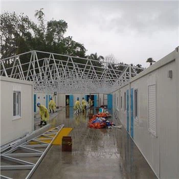 Schnell eingerichtete Containerhäuser