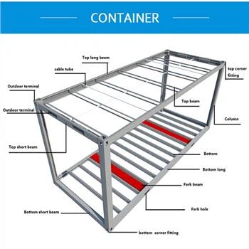 Verzinkte Stahlrahmen-Containerhäuser