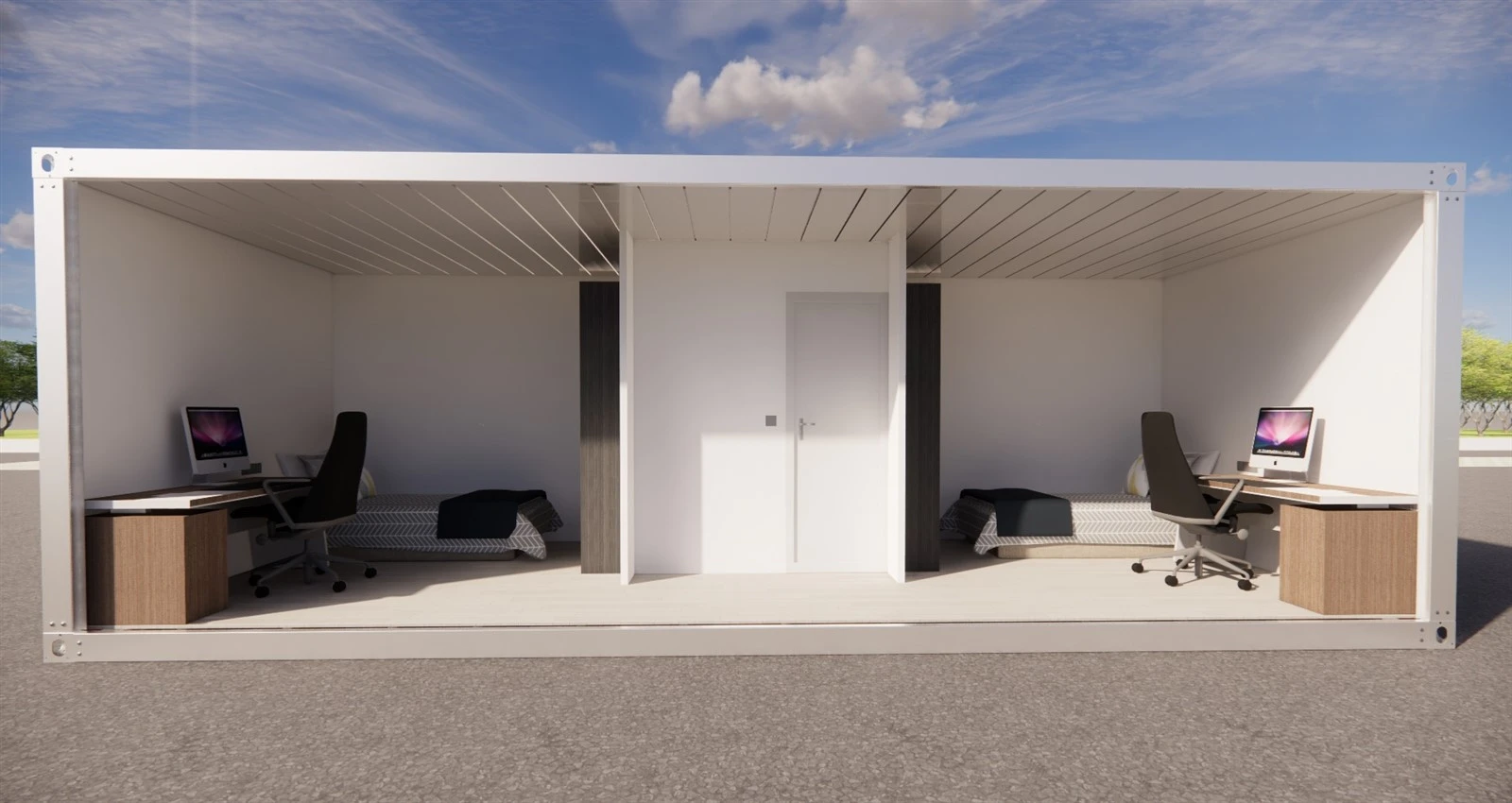two bedroom house in 3x8m-5 two bedroom house in 3x8m-5