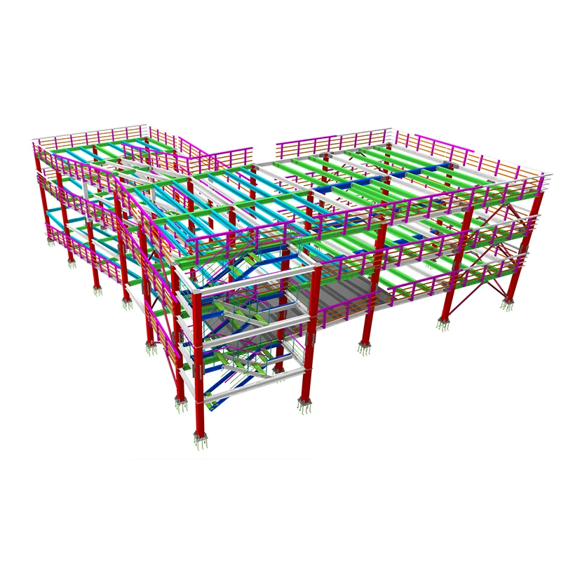 Structural Analysis And Steel Quantity Estimation For A Five-Story Steel Frame factory